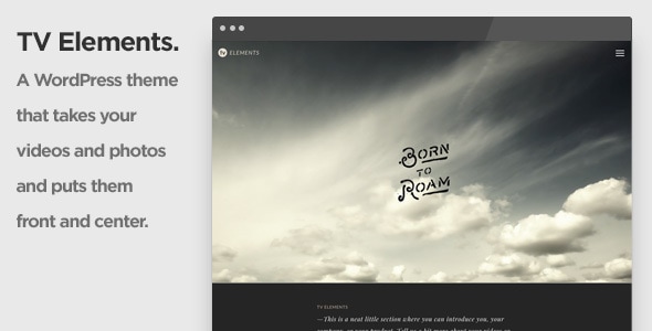 TV Elements Video WordPress Theme for Videographers and Visual Artists Logo